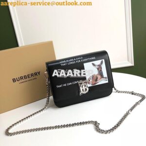 Replica Burberry TB Montage Print Leather Bag 80103351