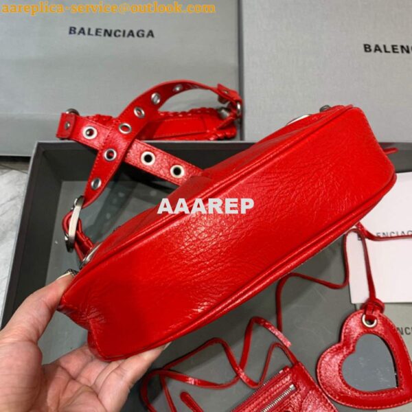 Replica Balenciaga 700940210 Women's Neo Cagole XS Handbag in Red Arena lambskin 6