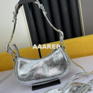 Replica Balenciaga 700940210 Women's Neo Cagole Xs Handbag In Silver 2