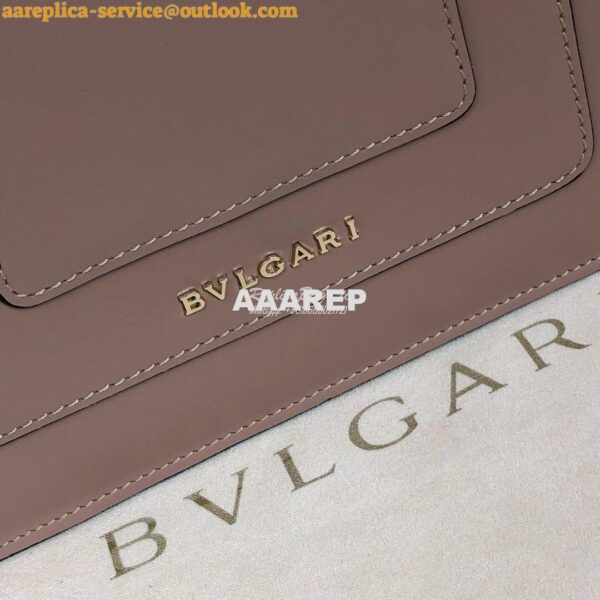 Replica Bvlgari Serpenti Forever Flap Cover Bag with Handle 284537 Ros 10