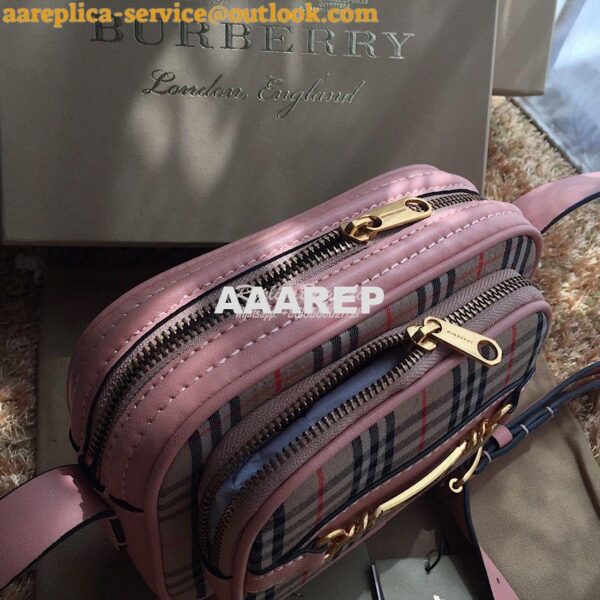 Replica Burberry The 1983 Check Link Camera Bag Pink 6