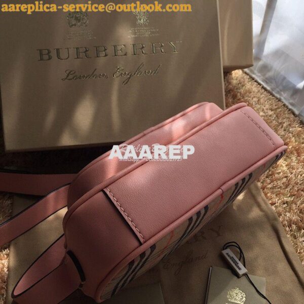 Replica Burberry The 1983 Check Link Camera Bag Pink 12