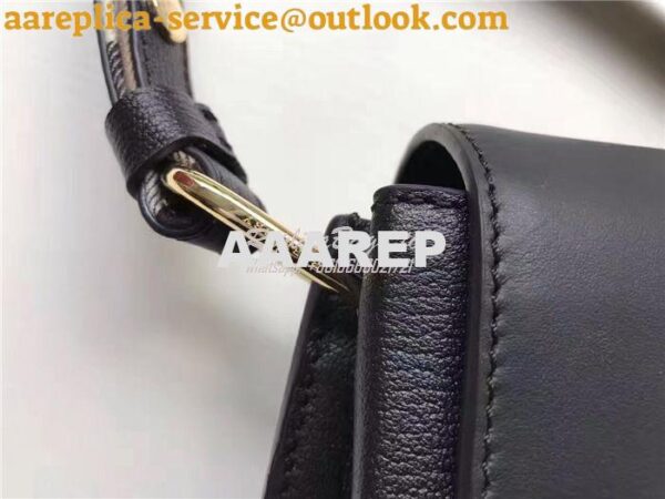 Replica Burberry The Buckle Crossbody Bag in Black Leather 40494431 9