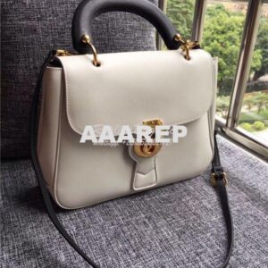 Replica Burberry The DK88 Medium Top Handle Bag White 40553601