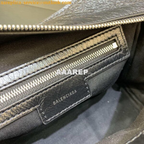 Replica Balenciaga 700940210B Neo Cagole City Handbag in black Arena Lambskin 9