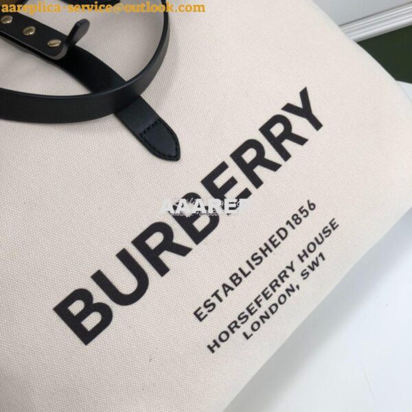 Replica Burberry The Large Soft Cotton Canvas Belt Bag 80313191 Black 7