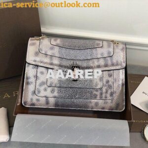 Replica Bvlgari Serpenti Forever Medium Bag in Crystal Rose Metallic K