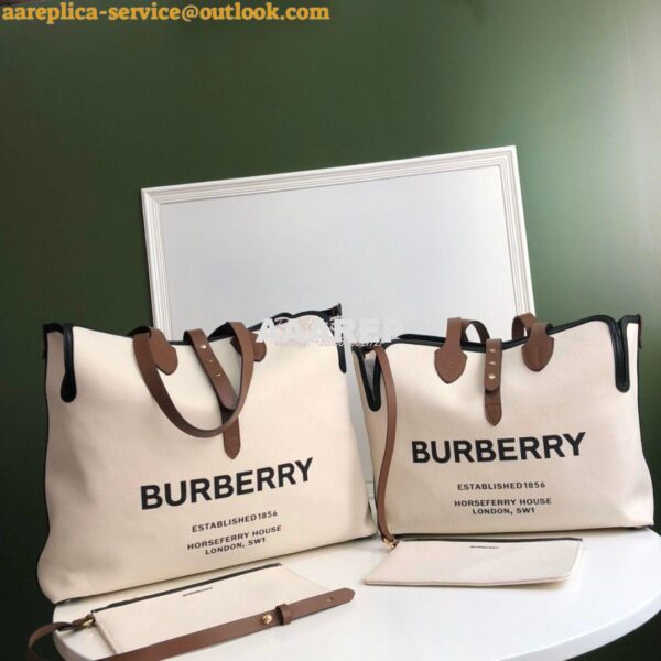 Replica Burberry The Large Soft Cotton Canvas Belt Bag 80313191 Malt B 4