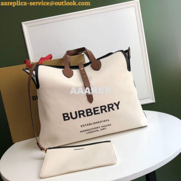 Replica Burberry The Large Soft Cotton Canvas Belt Bag 80313191 Malt B 5