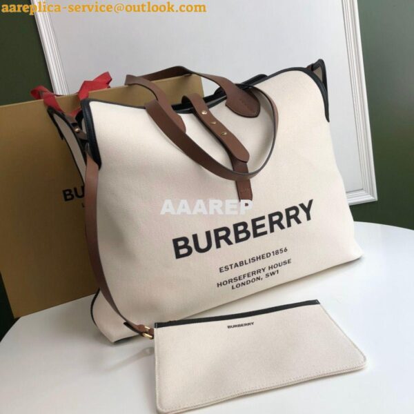 Replica Burberry The Large Soft Cotton Canvas Belt Bag 80313191 Malt B 6