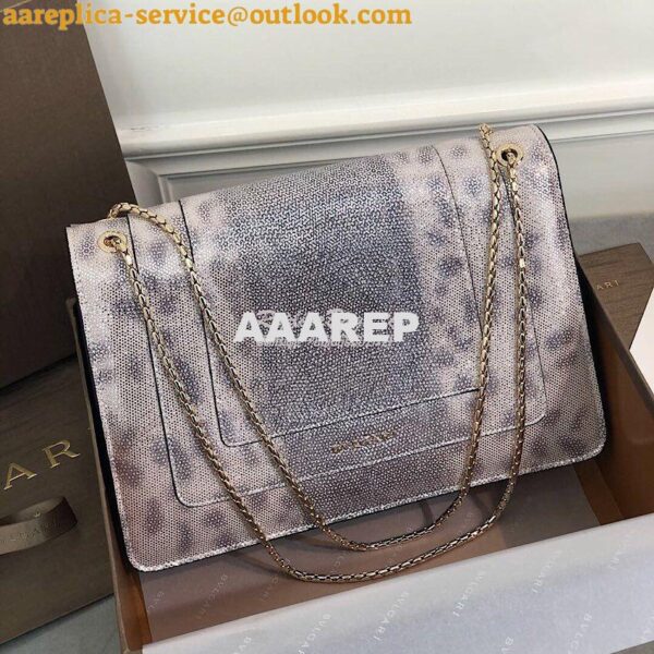 Replica Bvlgari Serpenti Forever Medium Bag in Crystal Rose Metallic K 11