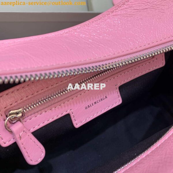 Replica Balenciaga 700940210B Neo Cagole City Handbag in Pink Arena Lambskin 9