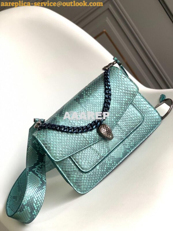 Replica Bvlgari Serpenti Forever Medium Maxi Chain Crossbody Bag 29122 5