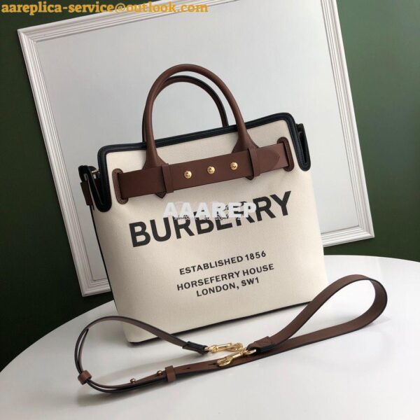 Replica Burberry The Medium Cotton Canvas Triple Stud Belt Bag 8014808 4