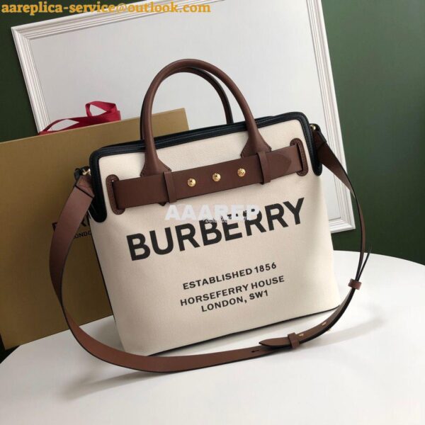 Replica Burberry The Medium Cotton Canvas Triple Stud Belt Bag 8014808 6