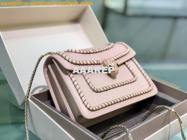 Replica Bvlgari Serpenti Forever Mini Bag with Woven Chain Décor 28804 6