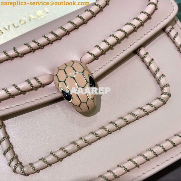 Replica Bvlgari Serpenti Forever Mini Bag with Woven Chain Décor 28804 7