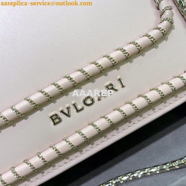 Replica Bvlgari Serpenti Forever Mini Bag with Woven Chain Décor 28804 10