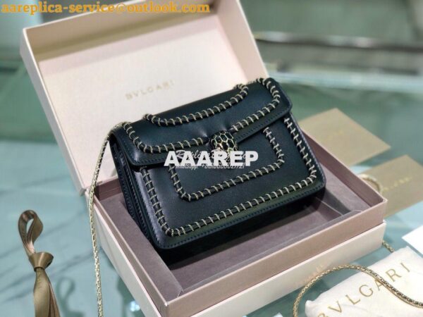 Replica Bvlgari Serpenti Forever Mini Bag with Woven Chain Décor 28804 3