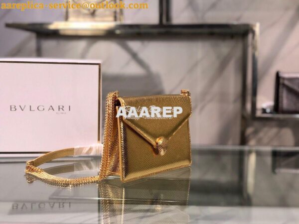 Replica Bvlgari Serpenti Forever Multichain Shoulder Bag 290544 Gold K 4