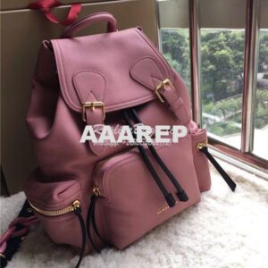 Replica Burberry The Medium Rucksack in blossom pink Deerskin with Res