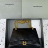 Replica Balenciaga 716393210I Crush Medium Chain Bag in Pink crushed calfskin aged Silver 2