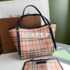 Replica Burberry The Small Canter In Haymarket Check 2 in 1 Brown 2