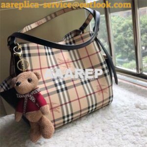 Replica Burberry The Small Canter In Haymarket Check 2 in 1 with side