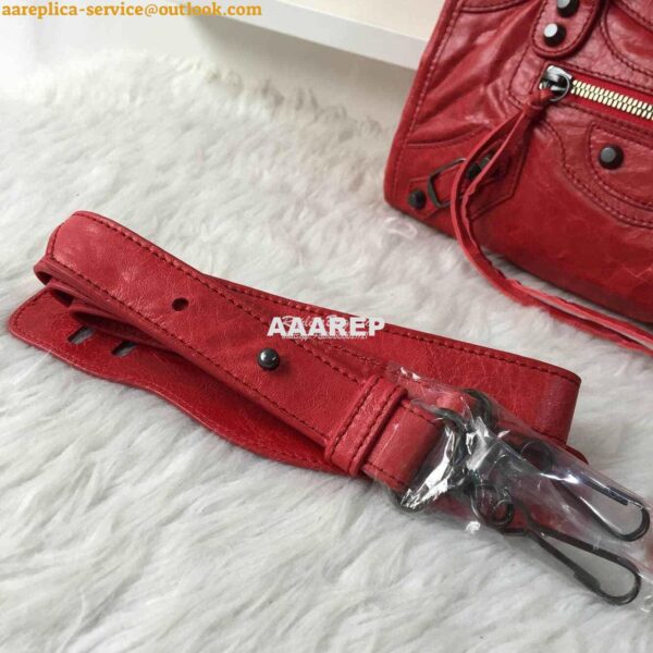 Replica Balenciaga Classic City claret red 9