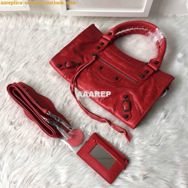 Replica Balenciaga Classic City claret red 12