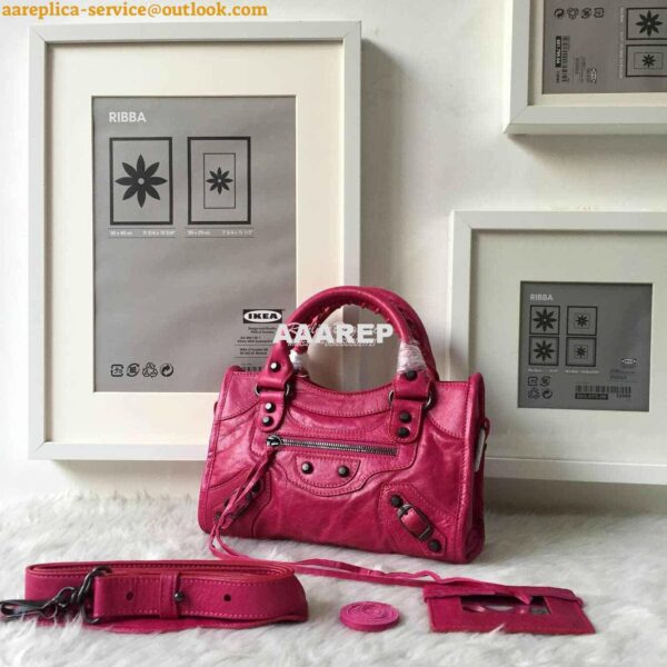 Replica Balenciaga Classic City rosy pink 4