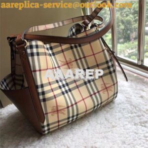 Replica Burberry The Small Canter In Haymarket Check 2 in 1 with side 2