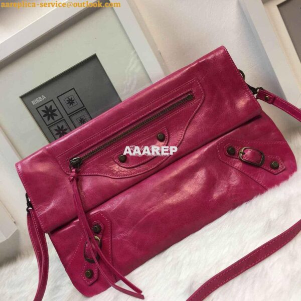 Replica Balenciaga Classic Envelope Strap Rosy PInk 3