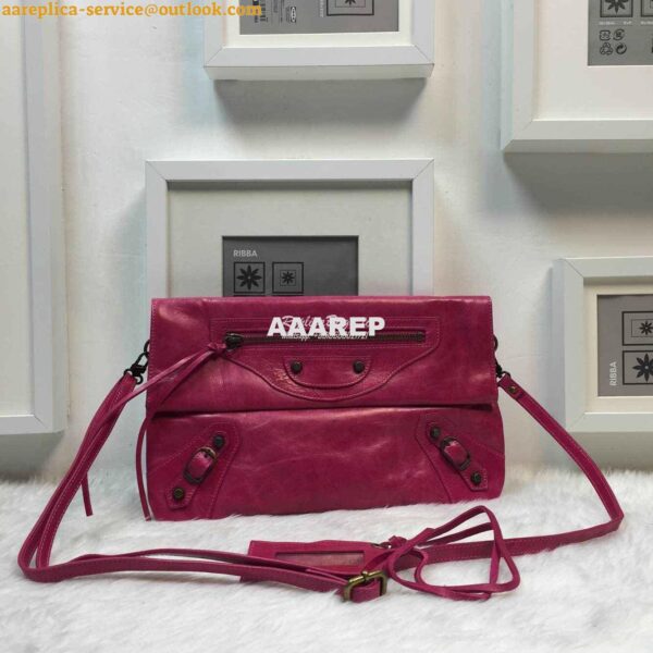 Replica Balenciaga Classic Envelope Strap Rosy PInk 4