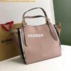 Replica Burberry The Small Canter in Leather and House Check Tan 2