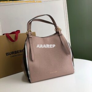 Replica Burberry The Small Canter in Leather and House Check Rose 2