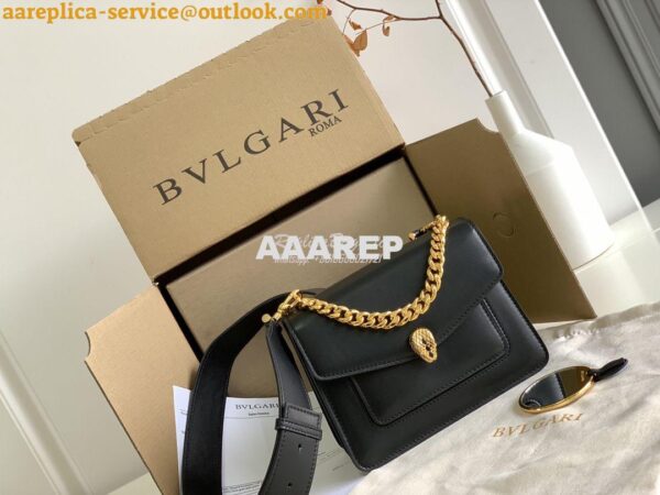 Replica Bvlgari Serpenti Forever Small Maxi Chain Crossbody Bag 291050 4