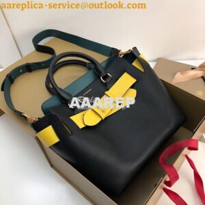 Replica Burberry The Small Leather Belt Bag 40767311 Black Yellow