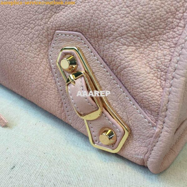 Replica Balenciaga Classic Goatskin Metallic Edge City Powder Pink 9