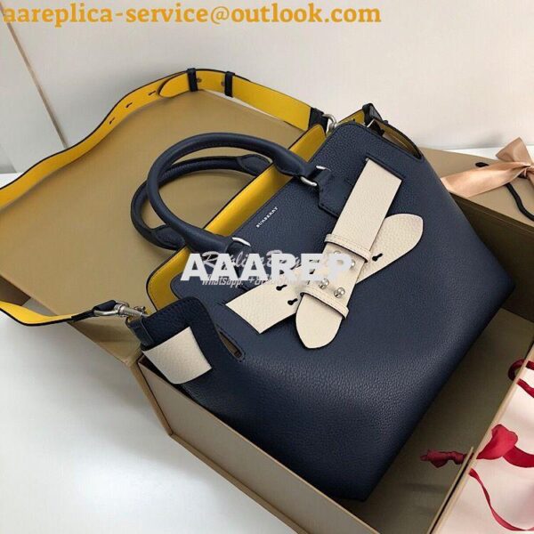 Replica Burberry The Small Leather Belt Bag 40767311 Blue 3