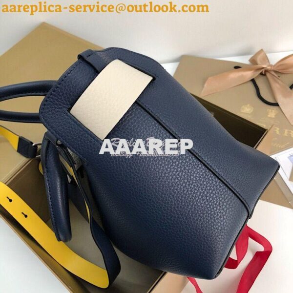 Replica Burberry The Small Leather Belt Bag 40767311 Blue 7