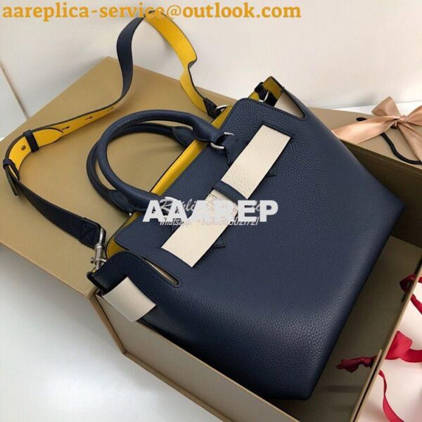 Replica Burberry The Small Leather Belt Bag 40767311 Blue 9