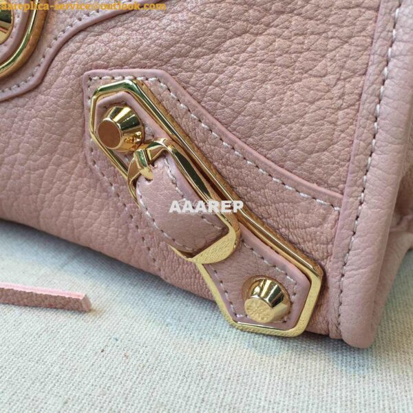 Replica Balenciaga Classic Goatskin Metallic Edge City Powder Pink 23