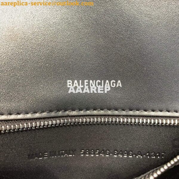 Replica Balenciaga 593546 Hourglass Small Top Handle Bag Black 10