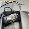 Replica Balenciaga 593546 Hourglass Small Top Handle Calfskin Bag Apricot