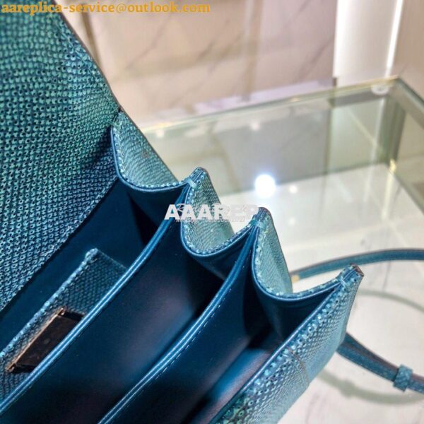 Replica Bvlgari Serpenti Forever Tote Bag in Deep Jade Metallic Karung 11