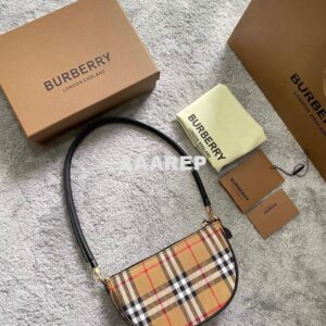 Replica Burberry Vintage Check Cotton Olympia Pouch 80434051