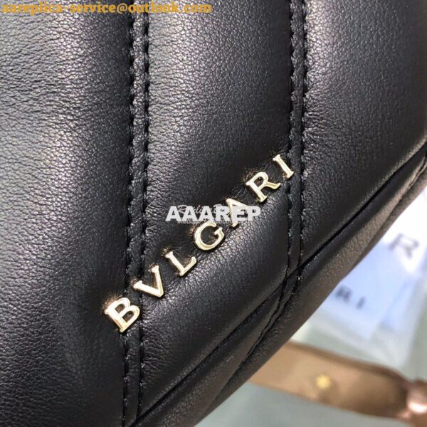 Replica Bvlgari Serpenti Serpenti Cabochon Backpack 288735 Black 10