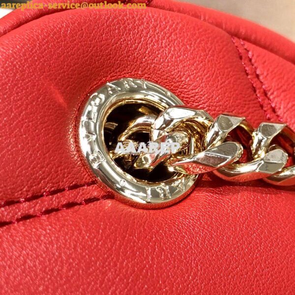 Replica Bvlgari Serpenti Serpenti Cabochon Backpack 288735 Red 6