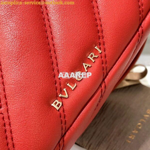 Replica Bvlgari Serpenti Serpenti Cabochon Backpack 288735 Red 7